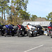 photo # 5)  Just a small section of a large Military Vets Ride,  stopping in our town on Jan 1st , 2020