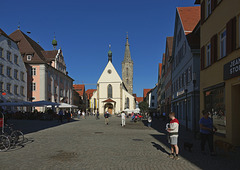 Rottenburg Marktplatz mit Dom St. Martin