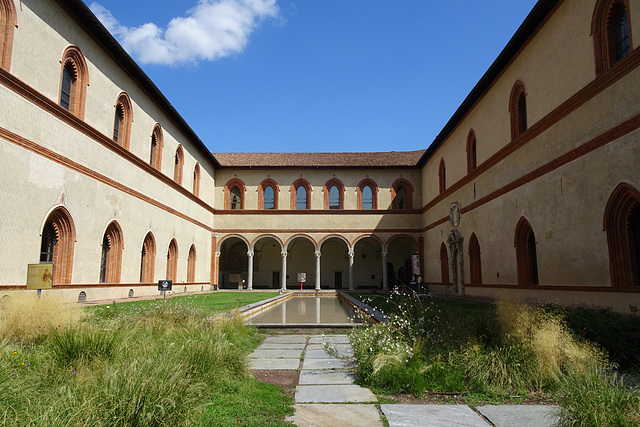 Courtyard At Castello Sforzesco