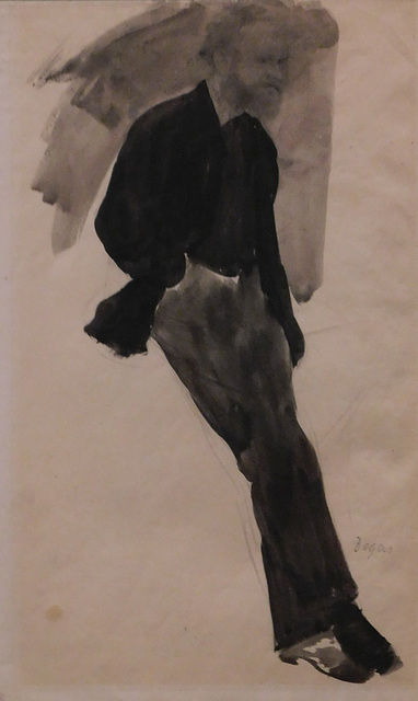 Edouard Manet Standing Drawing by Degas in the Metropolitan Museum of Art, December 2023