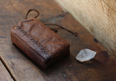 Leather tarot pouch