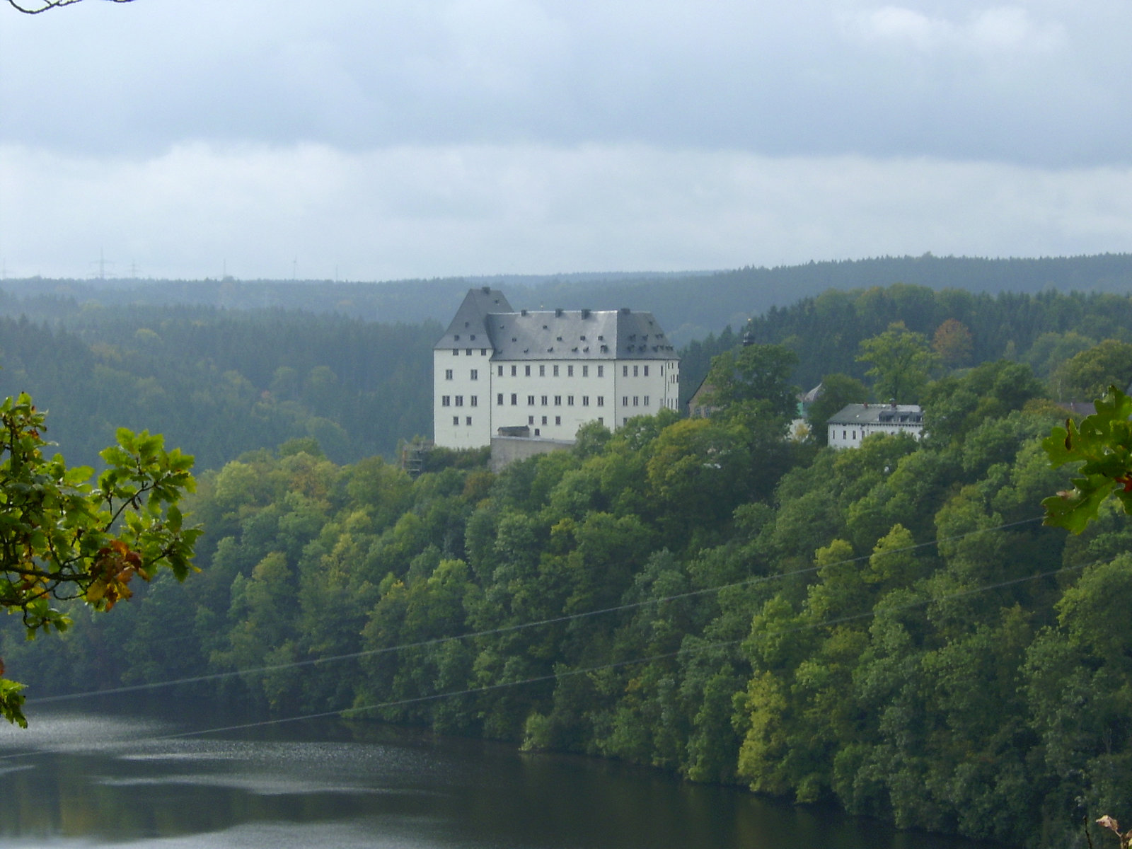 Blick auf Schloß Burgk