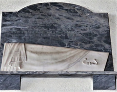mere church, wilts ,c18 tomb of catherine moore,+1799, a child who burned to death after being left alone with a candle