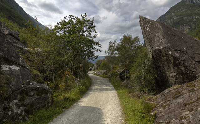 The road to Bondhusvatnet