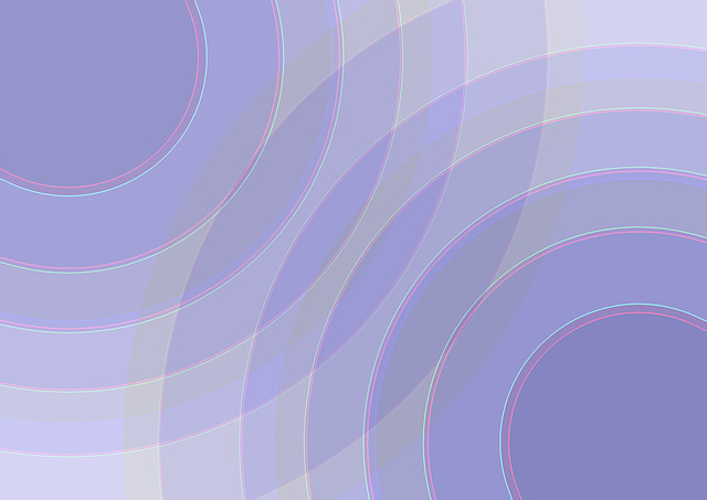 Two overlapping radial grads with poster edges