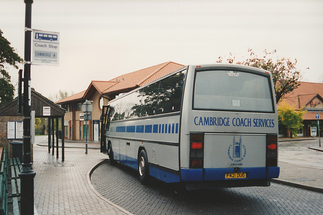 Cambridge Coach Services F421 DUG at Mildenhall - 30 Oct 1994