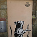 Reproduction of Banksy's work.