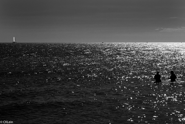 Soir d'été à la plage.