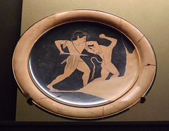 Red-Figure Plate by Paseas with Theseus and the Minotaur in the Louvre, June 2013