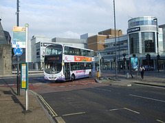 DSCF8276 First Hampshire and Dorset 37164 (HY07 FSU) in Southampton - 1 Jul 2017