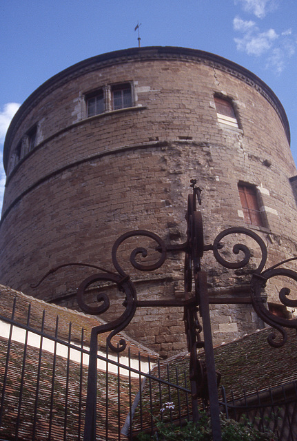 tower and fence