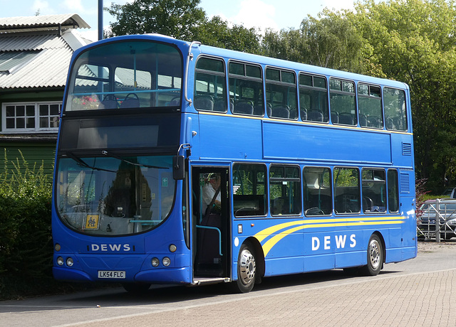 Dew’s Coaches LK54 FLC in St. Ives - 1 Sep 2022 (P1130158)