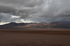 Bolivian Altiplano, Ancient Lava Rivers Flowing from the Volcano Apagado