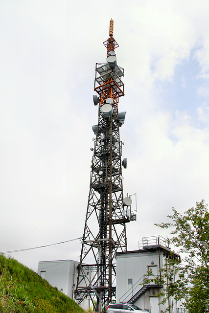 Mobilfunkmast von Vodafone (Halde Oberscholven, Gelsenkirchen-Scholven) / 5.05.2019