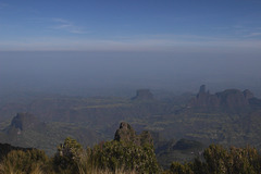 Looking north from the Geech area of the Simien Mountains