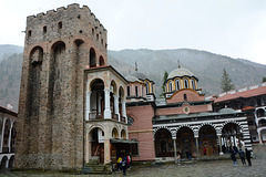 Bulgaria, Rila Monastery, Hrelyo’s Tower and Main Church