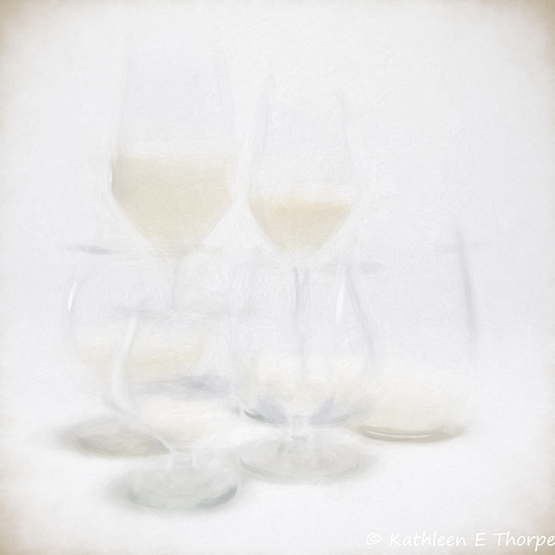 A Milk Toast High Key - Topaz Charcoal and Pastel Smudged II