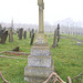 Memorial to Capt Claude Scott, Foster Lindley, and Frank Marcus Lindley, the son in law and two sons of Thomas and Alice Lindley, Killed WWI. Cemetery Road, Barnsley