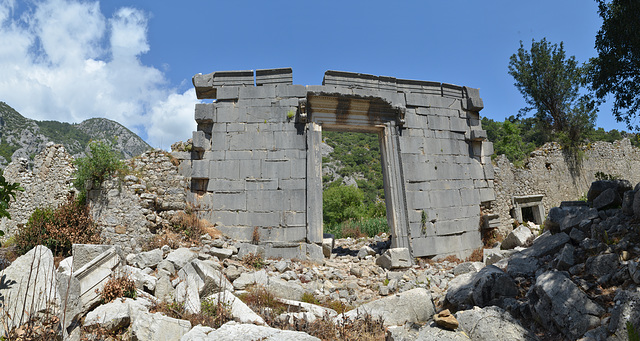 Olympos, Portal of the Ruined Ancient Building