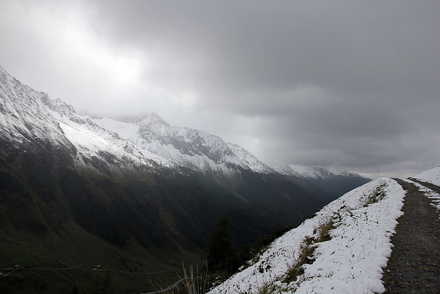 Wintereinbruch in den Alpen 26. 08.2018