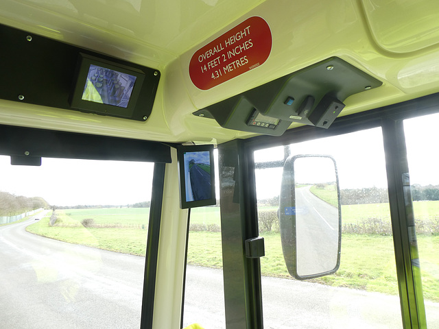 Mulleys Motorways YJ23 EKO near Honington - 25 Mar 2023 (P1140744)