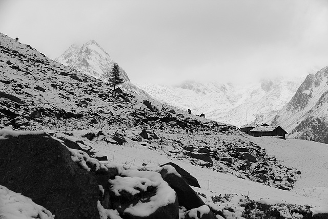 Wintereinbruch in den Alpen 26. 08.2018