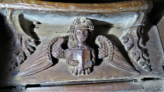 mere church, wilts , c15 angel misericord (1)