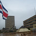 Tribunals de Justícia i Torre Judicial de Costa Rica. San José, sempre sota la pluja.