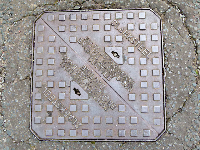 Manhole cover in Richmondshire