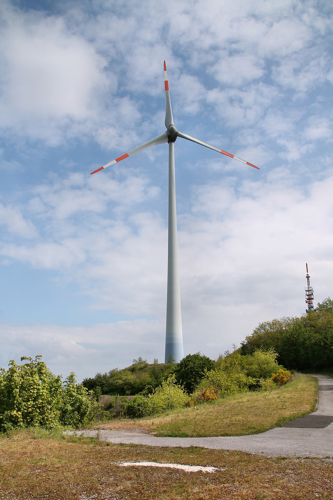 Windkraftanlage auf der Halde Oberscholven (Gelsenkirchen-Scholven) / 5.05.2019