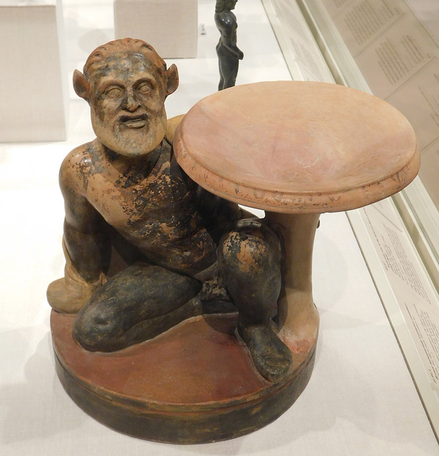 Etruscan Pair of Terracotta Stands with Satyrs in the Metropolitan Museum of Art, January 2018