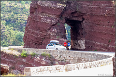 Enge Durchfahrten in der Daluis Schlucht