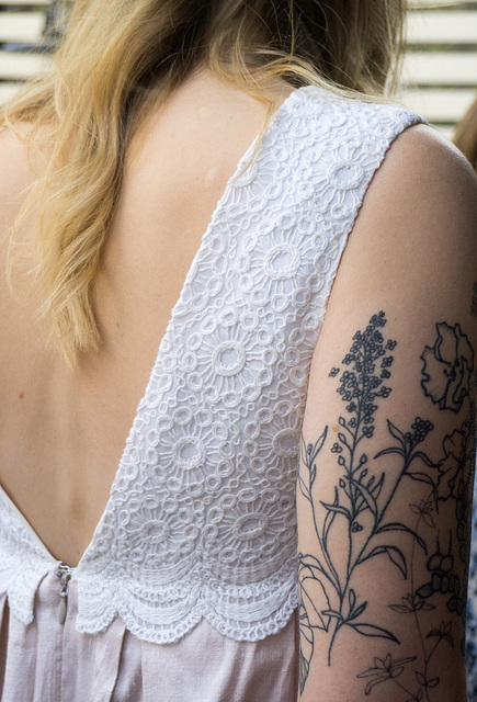 Tattooed bride