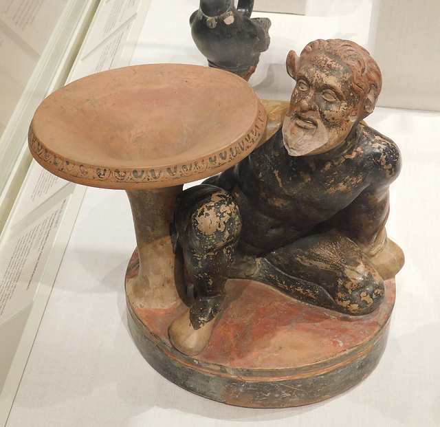 Etruscan Pair of Terracotta Stands with Satyrs in the Metropolitan Museum of Art, January 2018
