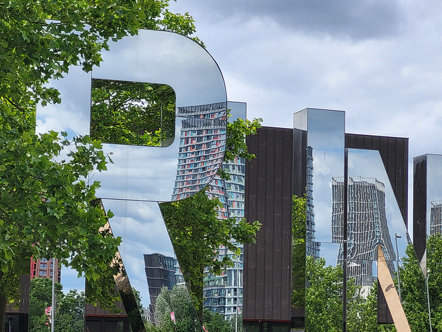 Reflective lettering