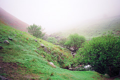 Looking up Tongue Gill with Great Tongue on the left (Scan from May 1990)