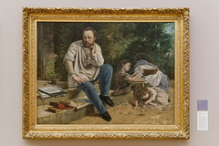 "Pierre-Joseph Proudhon et ses enfants" (Gustave Courbet - 1865)