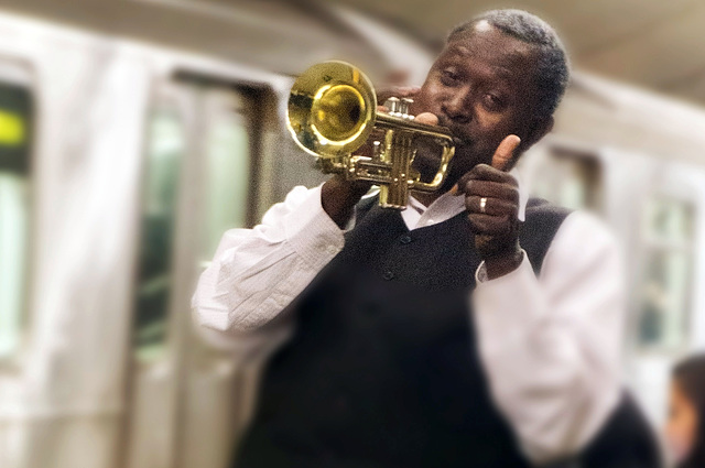 Subway trumpeter