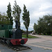 Chile, Puerto Natales, Locomotive in the City Park