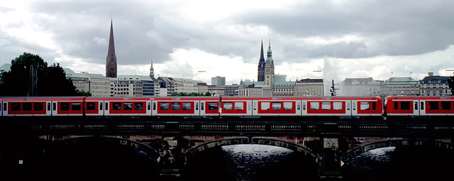 Kennedybrücke ... Lombardsbrücke