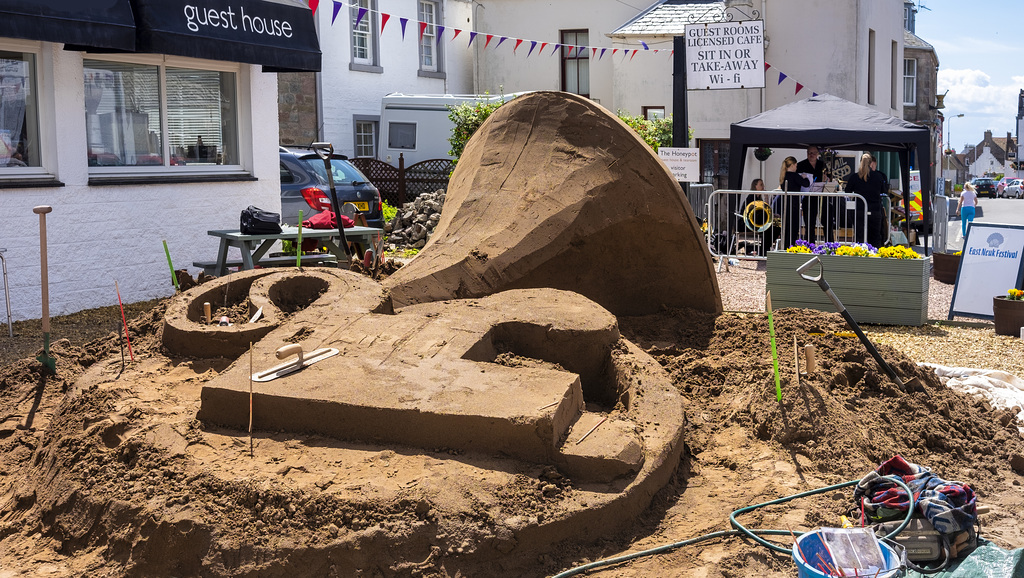 Sand Sculpture, East Neuk Festival, Crail