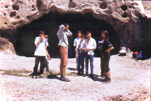 Meeting the local boys