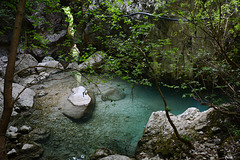 Greece, Lefkada Island, On the Trail to the Waterfall of Dimosari