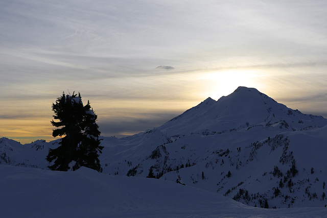 Mount Baker Winter Sunset