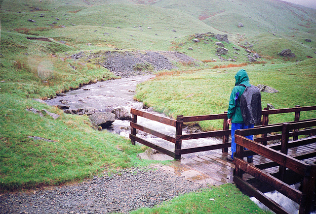 Looking to Patterdale Common from the Footbridge over Grisedale Beck (Scan from May 1990)