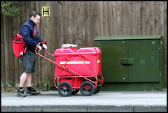 Royal Mail delivery trolley