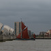 London Thames Barrier / Xylonite sailing barge (#0225)