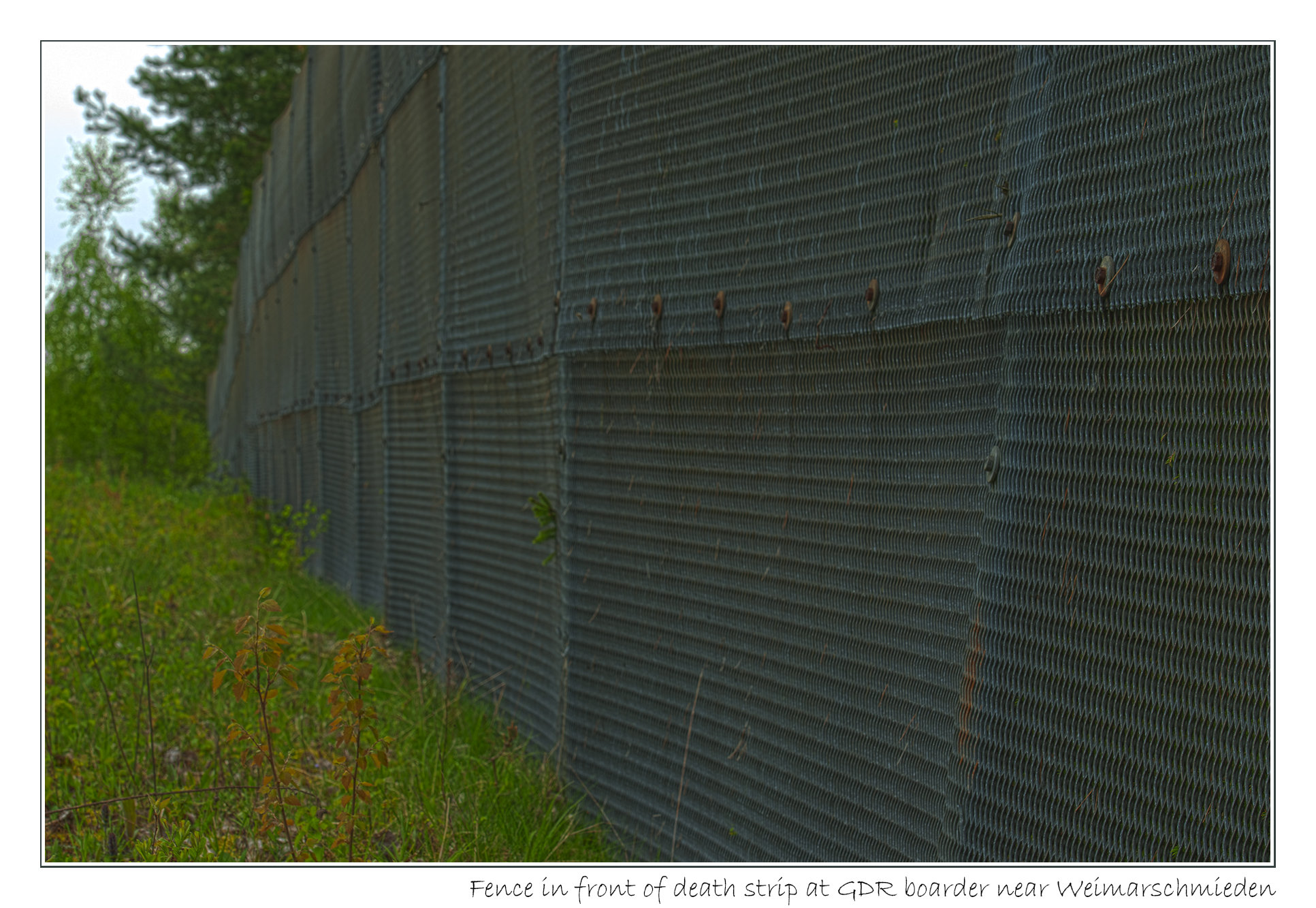 Fence at death strip in GDR