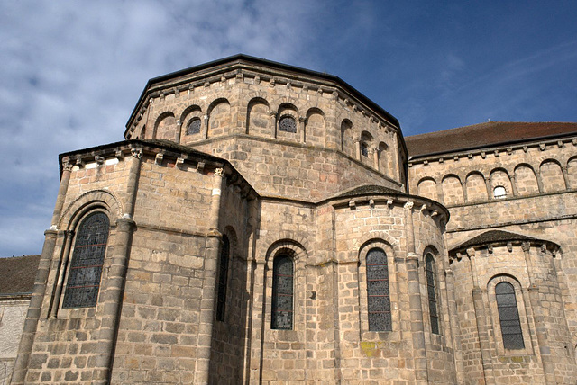 Chevet de l'abbatiale de Solignac