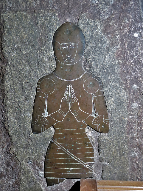 mere church, wilts , c15 brass on tomb of sir john berkeley +1426